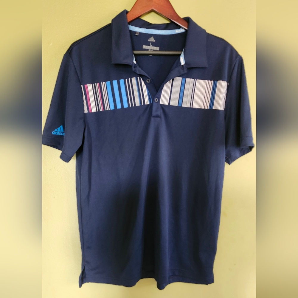 Adidas Men's‎ Large Navy Polo Shirt